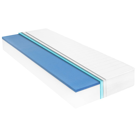 vidaXL Madrass 100x200 cm viskoelastiskt minnesskum 18 cm