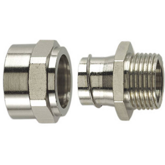 HellermannTyton 166-33800 PCSB12-FM-M16 Slangskruvlåsning Metall M16 10.20 mm Rak 1 st