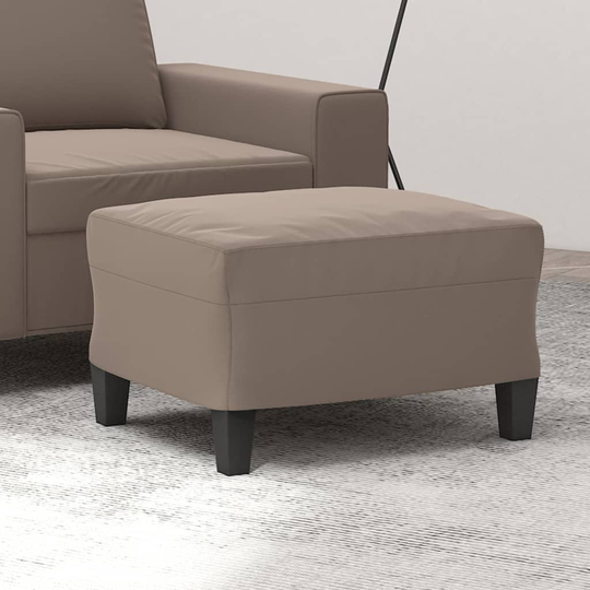 vidaXL Fotpall brun 60x50x41 cm mikrofibertyg