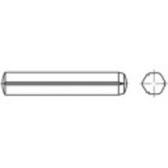 TOOLCRAFT TO-5378544 Räffelpinne,cylinderform 6 mm Rostfritt stål A1 100 st