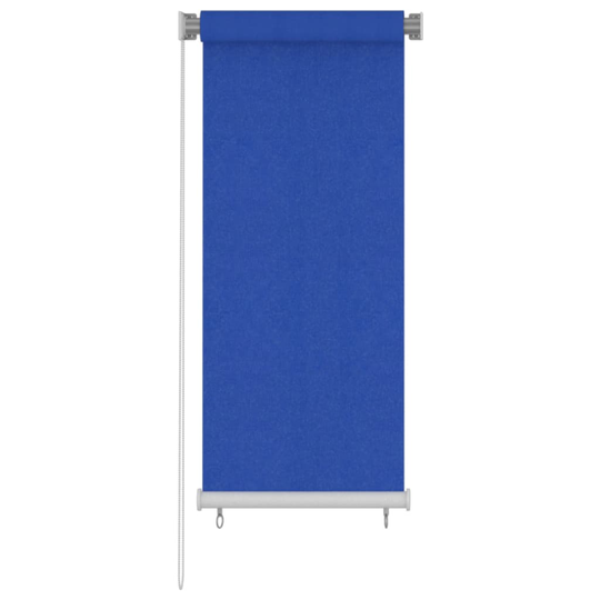vidaXL Rullgardin utomhus 60x140 cm blå HDPE
