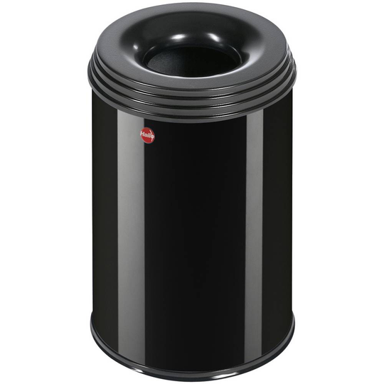 Hailo Papperskorg ProfiLine safe M 0915-422 15 l (Ø x H) 255 mm x 340 mm Stålbleck Svart 1 st