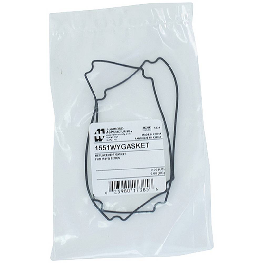Hammond Electronics 1551WYGASKET Tätning Silikon Svart (B x H) 50 mm x 100 mm 2 st