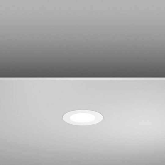 LED-panel infälld LED EEK: beroende av ljuskälla RZB Toledo Flat LED/5W-3000K D14 901451.002 Vit
