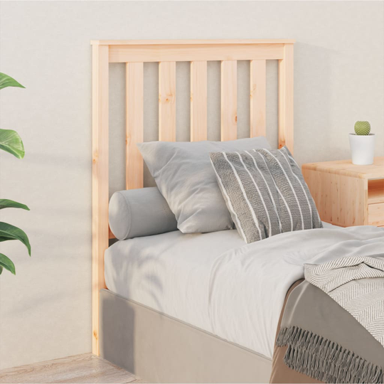 vidaXL Sänggavel 81x6x101 cm massiv furu