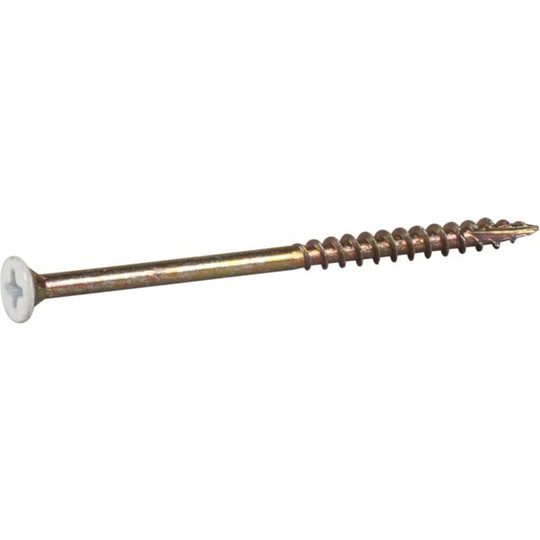 ESSVE 413552 Listskruv 3,4 mm Ø, vitlackerad, PH2 55 mm, 100-pack
