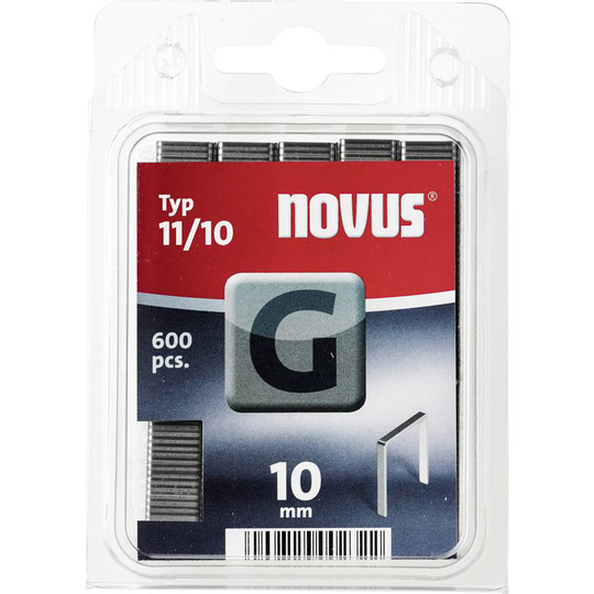 Flattrådshäftklammer - typ 11 600 st Novus 102269901 N/A Mått (L x B) 10 mm x 10.6 mm