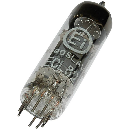 ECL 82 = 6 BM 8 Elektronrör Triod-pentod 100 V, 170 V 3.5 mA, 41 mA Antal poler: 9 Sockel: Noval Innehåll 1 st