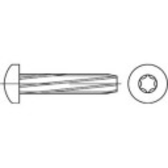 TOOLCRAFT 141907 Självgängande skruvar M4 16 mm T-profil DIN 7516 Stål galvaniskt förzinkad 2000 st