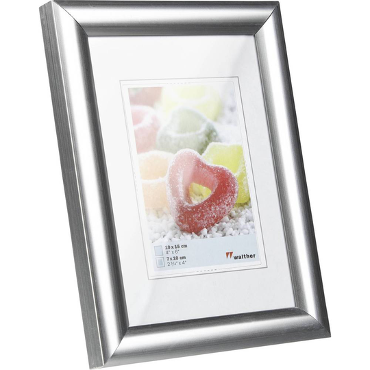 walther+ design Växelram akryl KP015S Pappersformat: 10 x 15 cm Silver