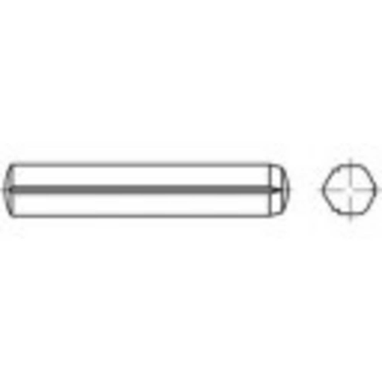 TOOLCRAFT TO-5378478 Räffelpinne,cylinderform 3 mm Rostfritt stål A1 100 st