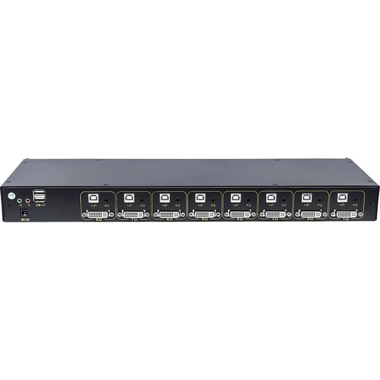 Intellinet 507912 8 Port KVM-switch DVI 600 x 480 Pixel, 800 x 600 Pixel, 1024 x 720 Pixel, 1200 x 800 Pixel, 1280 x 720 Pixel, 1440 x 720 Pixel, 1620 x 1080