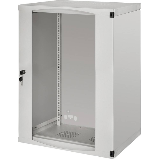 LogiLink W15F64G 19 väggskåp (B x H x D) 540 x 725 x 450 mm 15 U Grå (RAL 7035)