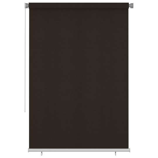 vidaXL Rullgardin utomhus 160x230 cm brun HDPE
