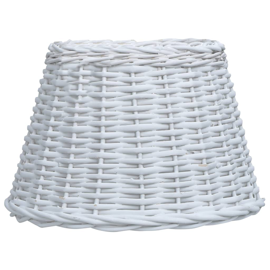 vidaXL Lampskärm korg 30x20 cm vit