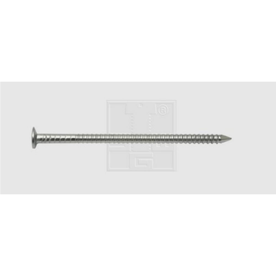 Spik, linsformat huvud räfflad (Ø x L) 1.9 mm x 35 mm Rostfritt stål A2 SWG 1000 st