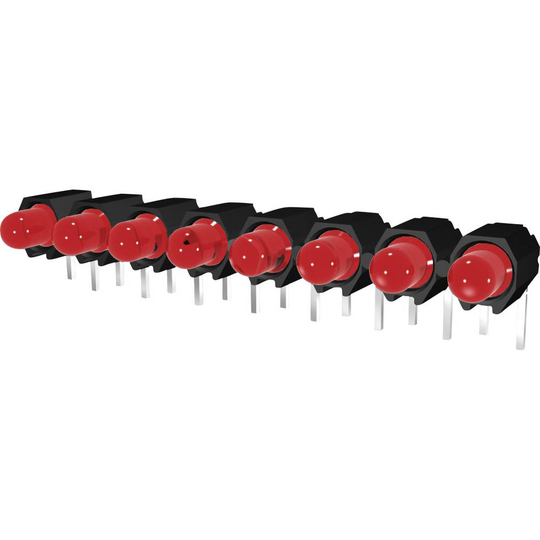 Signal Construct DUHS35820 LED-serie 8x Röd (L x B x H) 40 x 4.8 x 9.1 mm