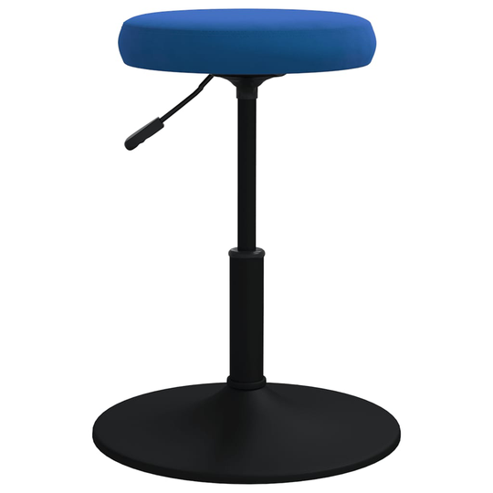 vidaXL Massagepall blå sammet