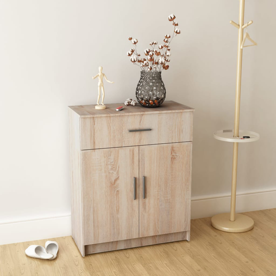 vidaXL Skänk spånskiva 71x35x88 cm ek