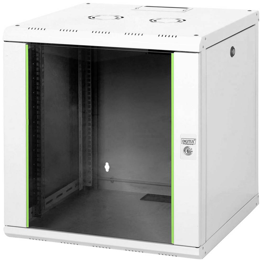 Digitus DN-19 12U-6/6 19 väggskåp (B x H x D) 600 x 643 x 600 mm 12 U Grå-vit (RAL 7035)