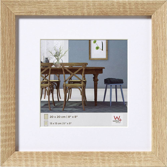 walther+ design Växelram akryl EF220E Pappersformat: 20 x 20 cm Ek
