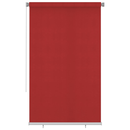 vidaXL Rullgardin utomhus 140x230 cm röd HDPE