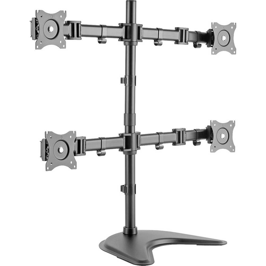 Digitus DA-90364 4x Monitorfot 38,1 cm (15) - 68,6 cm (27) Vridbar, Justerbar i höjd, Tiltbar, Svängbar, Roterbar, Stående