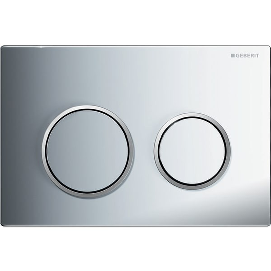 Geberit Spolknapp Omega20 För Dubbelspolning Blank Krom