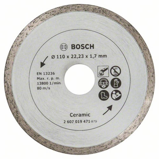 Diamant-kapblad 110 mm kakel Bosch Accessories 2607019471 Diameter 110 mm 1 st