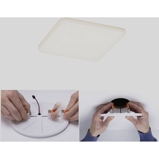 Paulmann 92394 EB Panel Veluna VariFit LED-inbyggnadsbelysning 8.50 W Satin