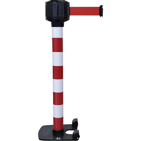VISO RXLO1050RBRE Röd/vit stolpröd rem-tvätttät (Ø x H) 80 mm x 990 mm