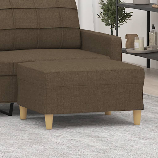 vidaXL Fotpall brun 70x55x41 cm tyg