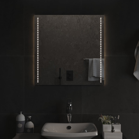 vidaXL Badrumsspegel LED 60x60 cm