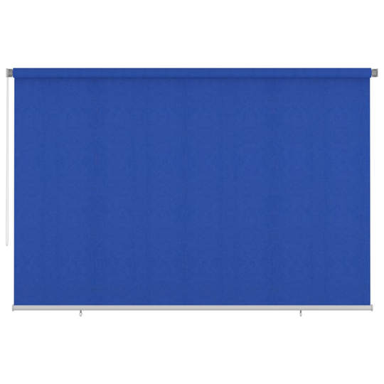 vidaXL Rullgardin utomhus 350x230 cm blå HDPE