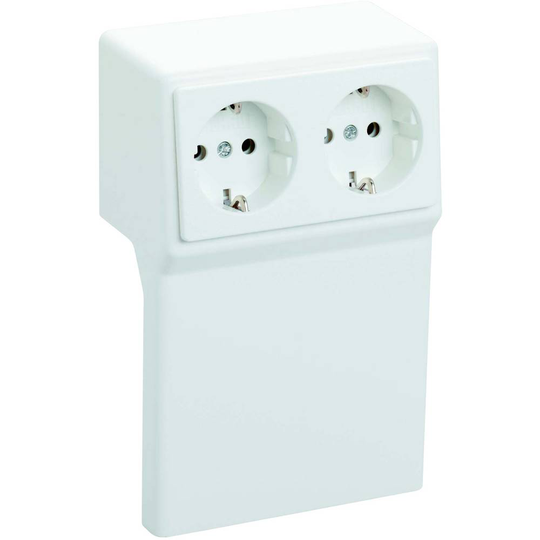 6132171 Tillbehör för elektrisk sockellist Sockel kontakt Renvit