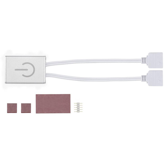Touch-brytare 144 W (max) Metall (B x H x D) 4.3 x 0.85 x 3 cm Paulmann PAULMANN 70975