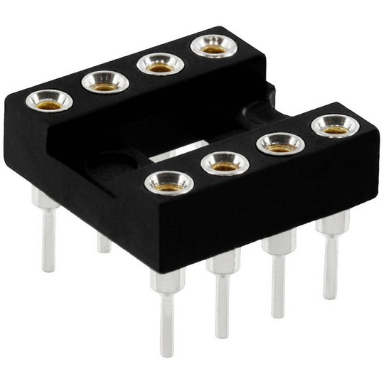 econ connect PZ8AW IC-sockel Antal poler: 8 Precisions-kontakt 1 st Tube