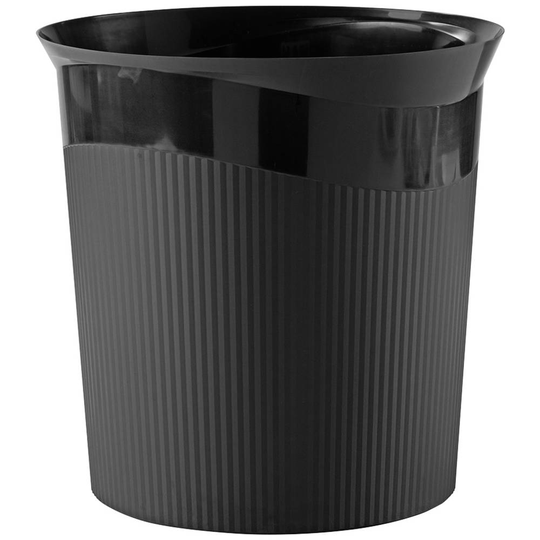HAN Papperskorg Re-LOOP 18148-913 13 l (Ø x H) 288 mm x 287 mm Plast att återvinna Svart 1 st