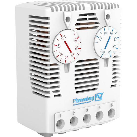 Termometer till kopplingsskåp FLZ 541 THERMOSTAT Ö/S 0..60°C Pfannenberg 240 V/AC 1 NC, 1 NO (L x B x H) 38 x 59 x 80.5 mm