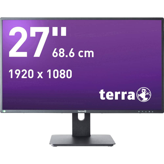 Terra LED 2756W PV LED-skärm 68.6 cm (27 tum) 1920 x 1080 pixel Full HD 5 ms Audio Line In, HDMI, DisplayPort, VGA, Hörlurar (3.5 mm) ADS LED