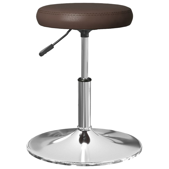 vidaXL Massagepall brun konstläder