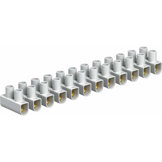 Seriekopplingsplint Flexibel: - Styvhet: 10-10 mm² Antal poler: 12 OBO Bettermann 2056372 1 st Vit
