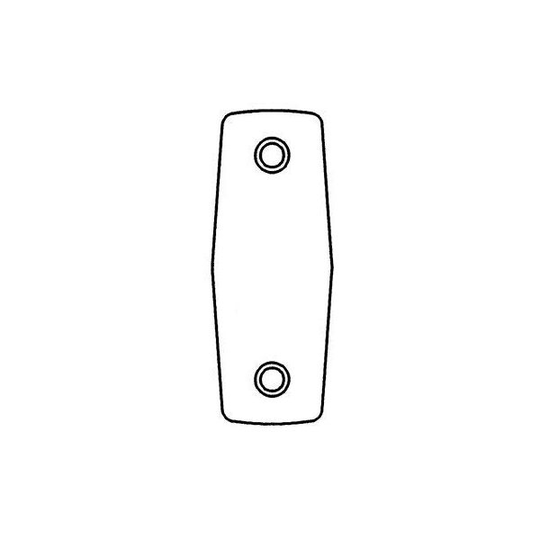 ASSA Fix 1857T Täckbricka 43 c/c, rostfri