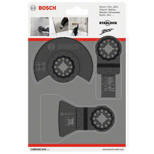 Multiverktyg Value Pack 3 delar Bosch Accessories ACZ 85 MT4, AIZ 20 AB, ATZ 52 SC 2608662342 1 set