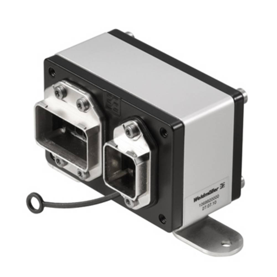 Weidmüller 1068820000 Sensor/ställdon-kontaktdon Koppling inbyggnad 1 st