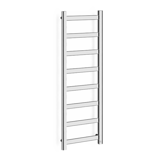 Macro Handdukstork Shine El Och Vatten - 40 x 120 Krom