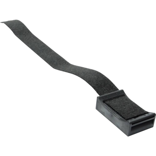 Kardborreband-sockel för paketering, med sockel, för fastskruvning Statisk del och fleecedel (B x H) 20 mm x 200 mm Svart Hebotec 1 st