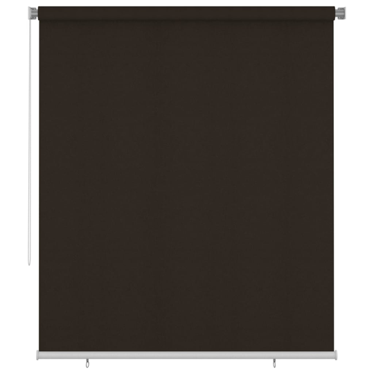 vidaXL Rullgardin utomhus 200x230 cm brun HDPE