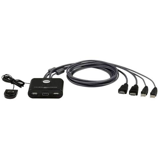 ATEN CS22HF HDMI-Switch HDMI Tangentbord 1920 x 1080 Pixel