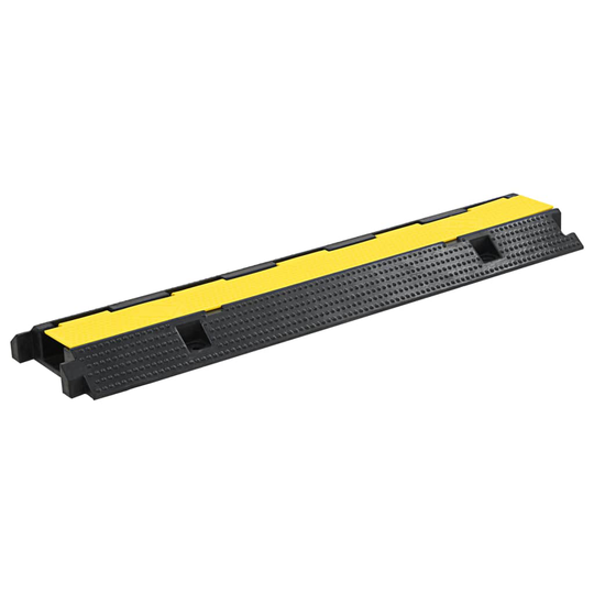 vidaXL Kabelskydd 1 kanal gummi 100 cm